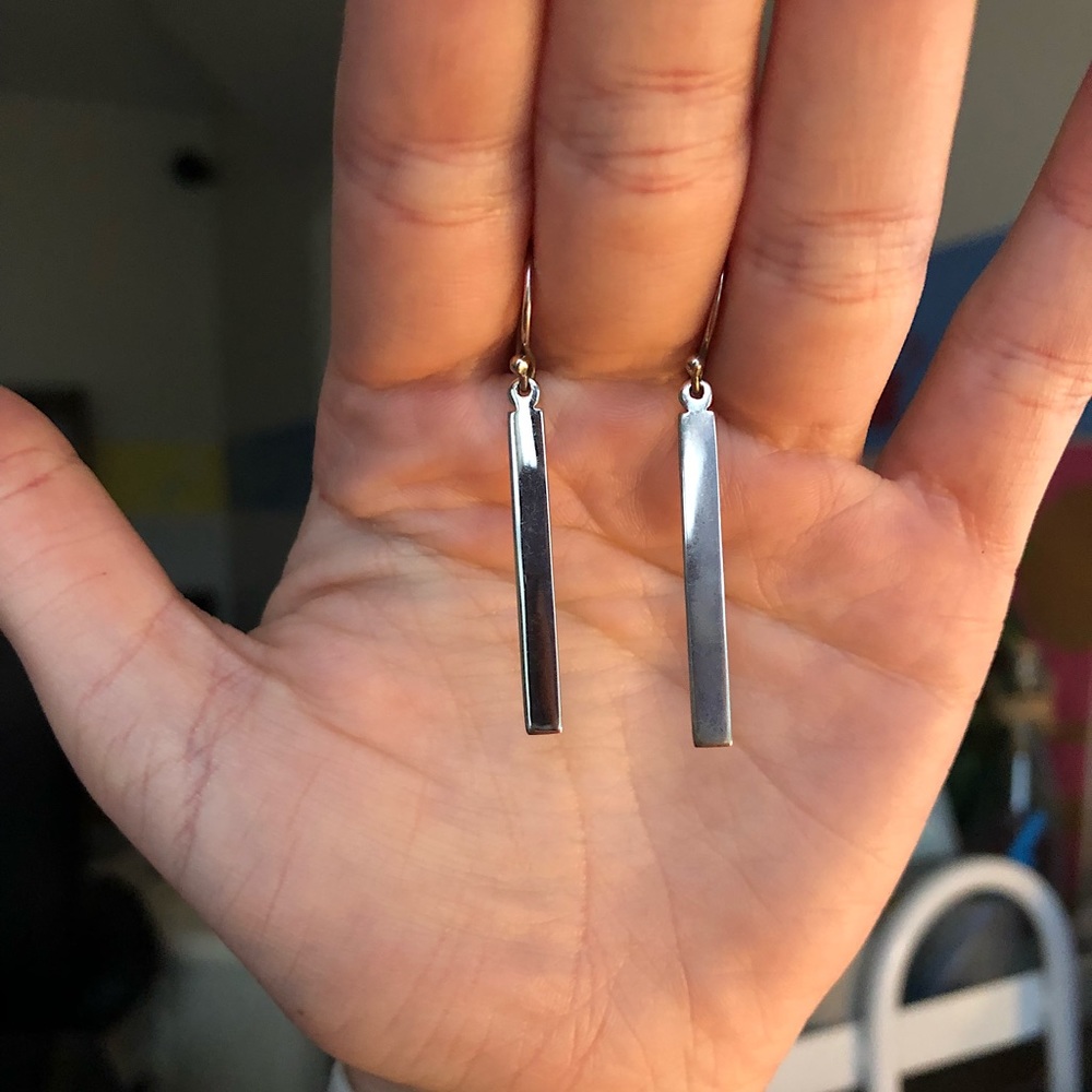 Silver earrings